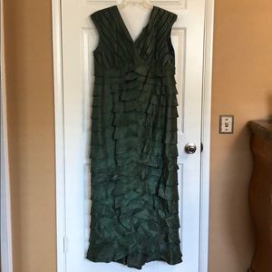 GORGEOUS GREEN LAYERED GOWN